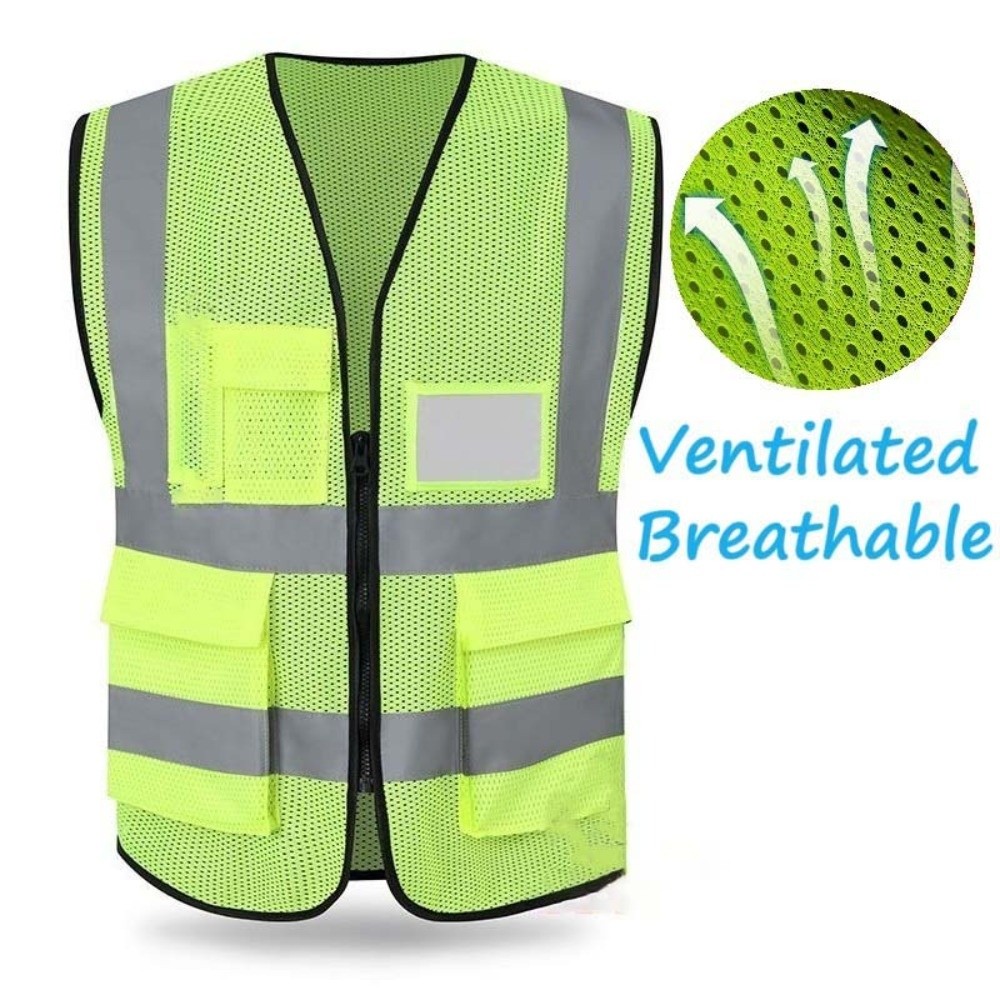 Reflective Running Gear Vest - Gilet réfléchissant haute visibilité avec poche,
