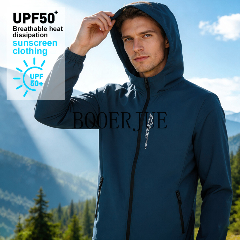Running Gear - Veste de randonnée imperméable pour hommes,