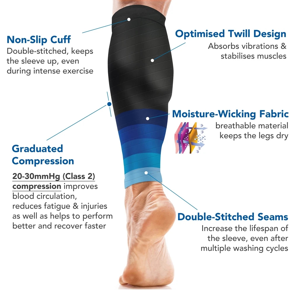 1 Paire de Manchons de Compres - Compression Calf Sleeve avis et prix
